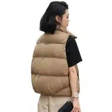 鸭鸭 百搭休闲纯色立领立领短款羽绒服 女款