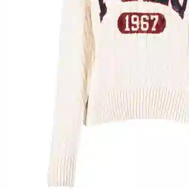 Polo Ralph Lauren SS22 Logo Knit Sweater White