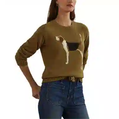 Ralph Lauren Big Dog Crewneck Sweater Olive