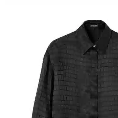 VERSACE CROC-DEVOR SILK BLEND SHIRT
