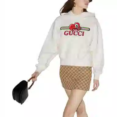 Gucci SS24 Hoodie Off-White