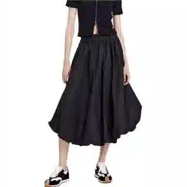 太平鸟 拼接花苞舒适休闲长裙 女款