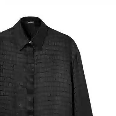 VERSACE CROC-DEVOR SILK BLEND SHIRT