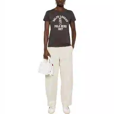 Polo Ralph Lauren SS24 Bear Logo T-Shirt Charcoal