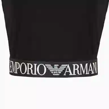Emporio Armani EA7 Black Crop Tank
