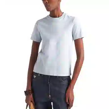 Prada SS24 Crew Neck T-Shirt Blue