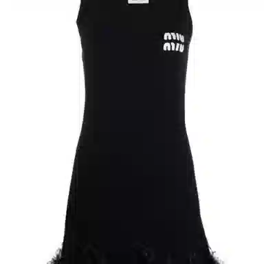 Miu Miu SS23 Sleeveless Dress Black