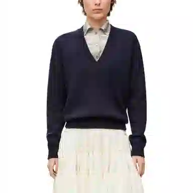 LOEWE Trompe L'oeil Sweater In Wool And Silk V