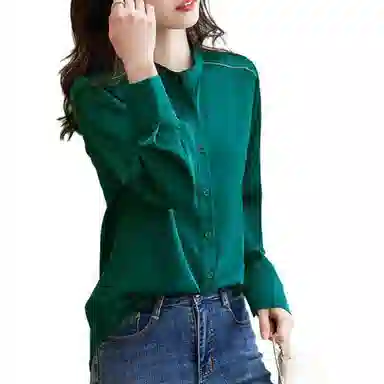 【dme】 休闲简约长袖衬衫 女款