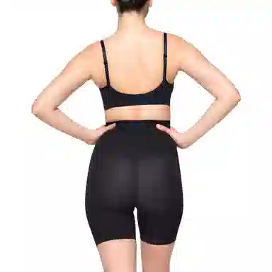 SKIMS Seamless Sculpt Mid Thigh Short Onyx