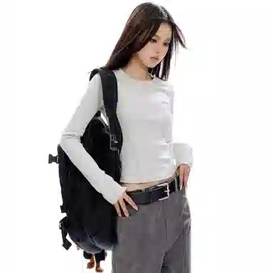 APEA Classic Letter Patch Knit Sweater