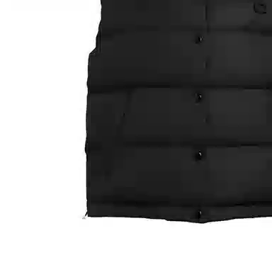 COACH FW23 Logo Embroidered Down Vest Black