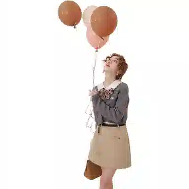 花栗鼠小姐 套头长袖针织衫 女款