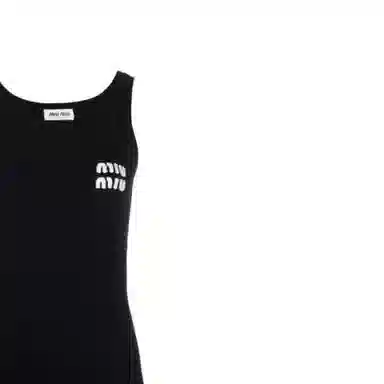 Miu Miu SS23 Sleeveless Dress Black