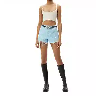 alexander wang SS22 Bite Shorts Blue