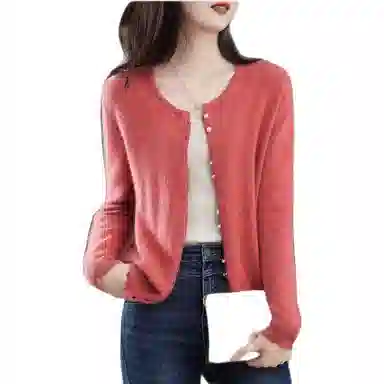 【dme】 圆领休闲简约长袖针织衫 女款