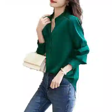 【dme】 休闲简约长袖衬衫 女款