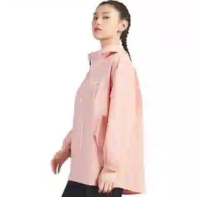 探路者 纯色连帽拉链休闲长袖防晒服 女款 城市粉