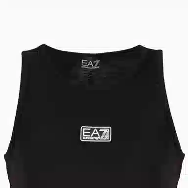 Emporio Armani EA7 Black Crop Tank