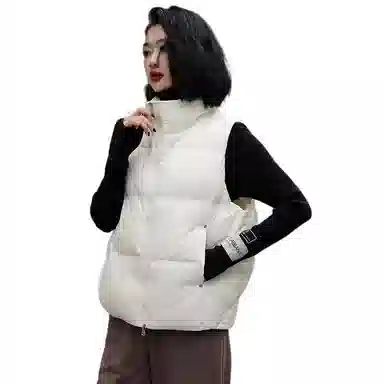 鸭鸭 百搭休闲纯色立领立领短款羽绒服 女款