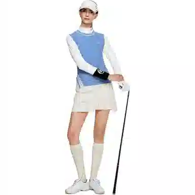 比音勒芬 徽标圆领套头修身马甲 女款