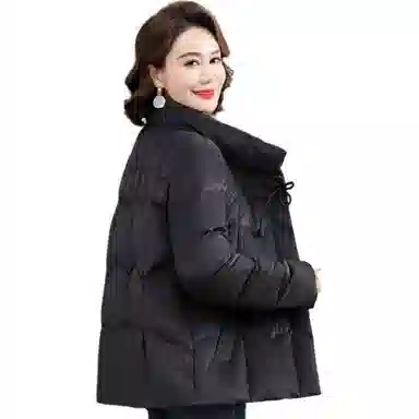 雅鹿 纯色立领拉链长袖加厚羽绒服 女款