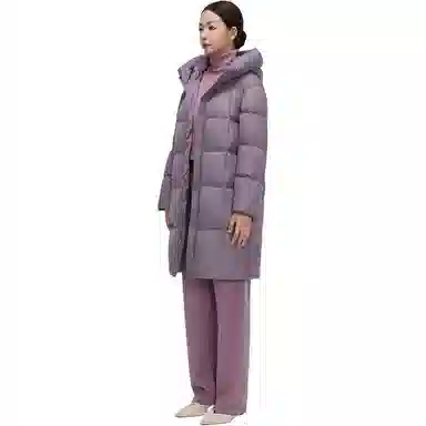 羽物 鸭绒泡芙感加厚保暖五格羽绒服 女款