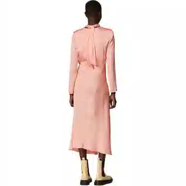Sandro Cross Tie Dress Pink