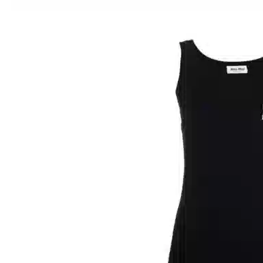 Miu Miu SS23 Sleeveless Dress Black