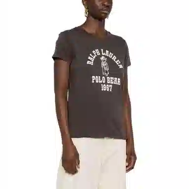 Polo Ralph Lauren SS24 Bear Logo T-Shirt Charcoal