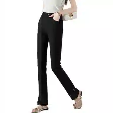 【dme】 高腰小脚微喇叭休闲裤 女款 黑色