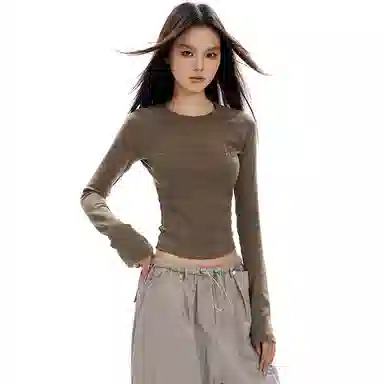 APEA Classic Letter Patch Knit Sweater