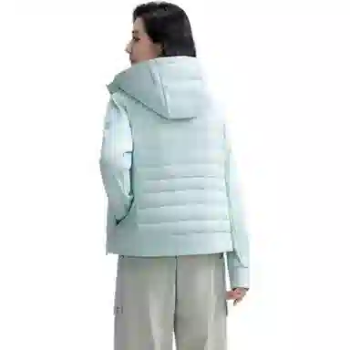 鸭鸭 短款轻薄连帽宽松休闲羽绒服 女款