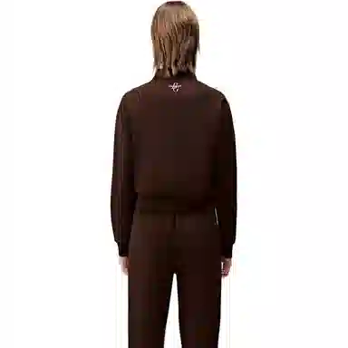 比音勒芬 拼接翻领长袖卫衣 女款 杏色