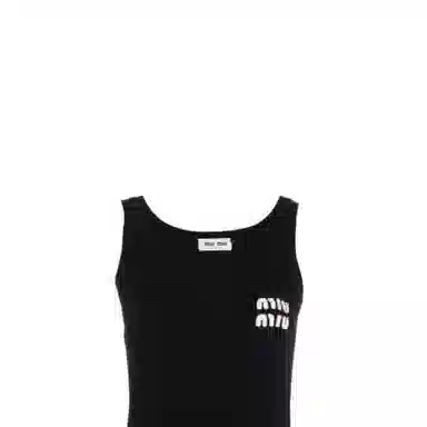 Miu Miu SS23 Sleeveless Dress Black
