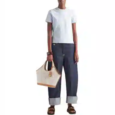 Prada SS24 Crew Neck T-Shirt Blue