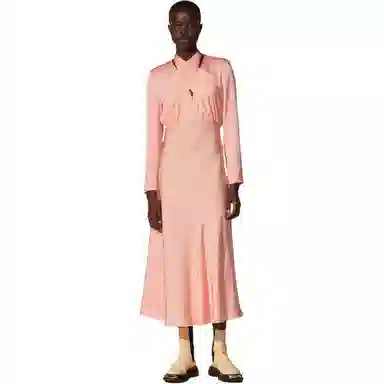Sandro Cross Tie Dress Pink