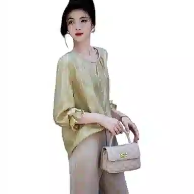 【dme】 法式设计感镂空百搭长袖衬衫 女款 鹅黄