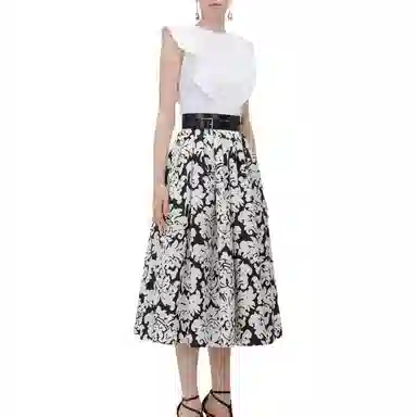 Alexander McQueen Frill Detail Sleeveless Top In Optic White T