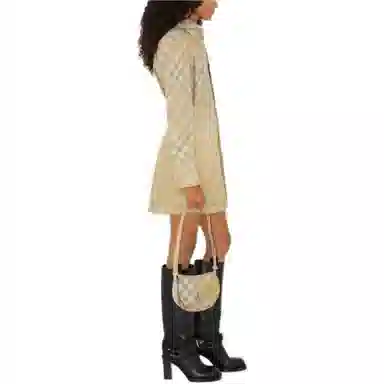 Burberry Checked Collar Shirt Brown