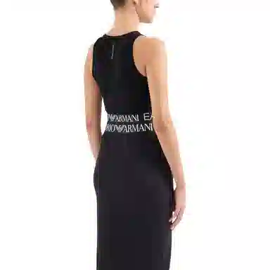 Emporio Armani EA7 Black Crop Tank