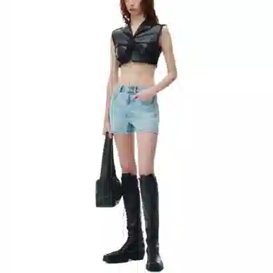 Alexander Wang High Rise Shorty Denim