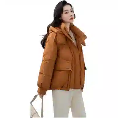 鸭鸭 时尚百搭连帽羽绒服 女款