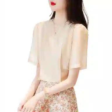 【dme】 纯色圆领套头抽绳短袖衬衫 女款