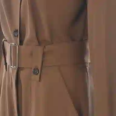 MaxMara Waist-Cinched Jumpsuit Camel