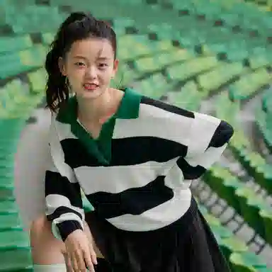 森马 宽松撞色套头长袖针织衫 女款