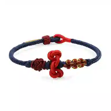 【普陀山官方已祝福】 普陀山文创 文昌结小红绳编织手绳考试上岸学业有成 生日纪念日送礼礼盒装 织物 手链 男女同款情侣款