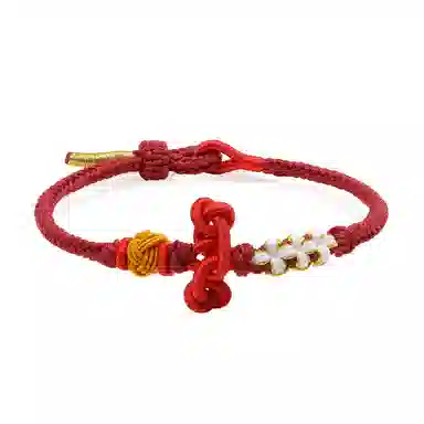 【普陀山官方已祝福】 普陀山文创 文昌结小红绳编织手绳考试上岸学业有成 生日纪念日送礼礼盒装 织物 手链 男女同款情侣款