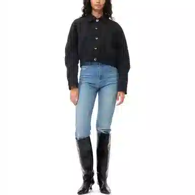 GANNI Heavy Twill Short Jacket