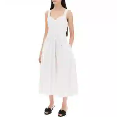 Alexander McQueen Midi Poplin Dress In